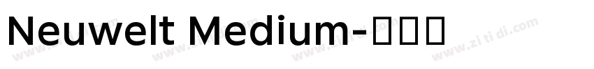 Neuwelt Medium字体转换